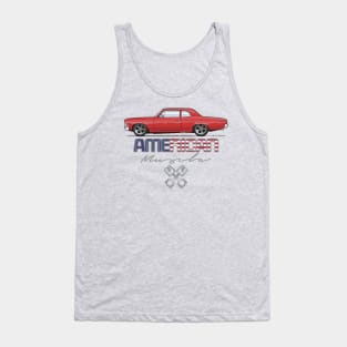 american-Red Tank Top